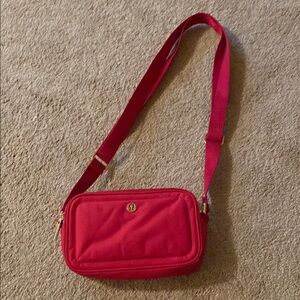 Lululemon Athletica Red Compact Crossbody Bag